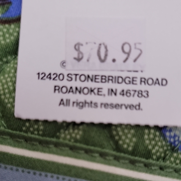 VERA BRADLEY/WALLET/Green and Blue Bird Pattern Wallet - Picture 4 of 12